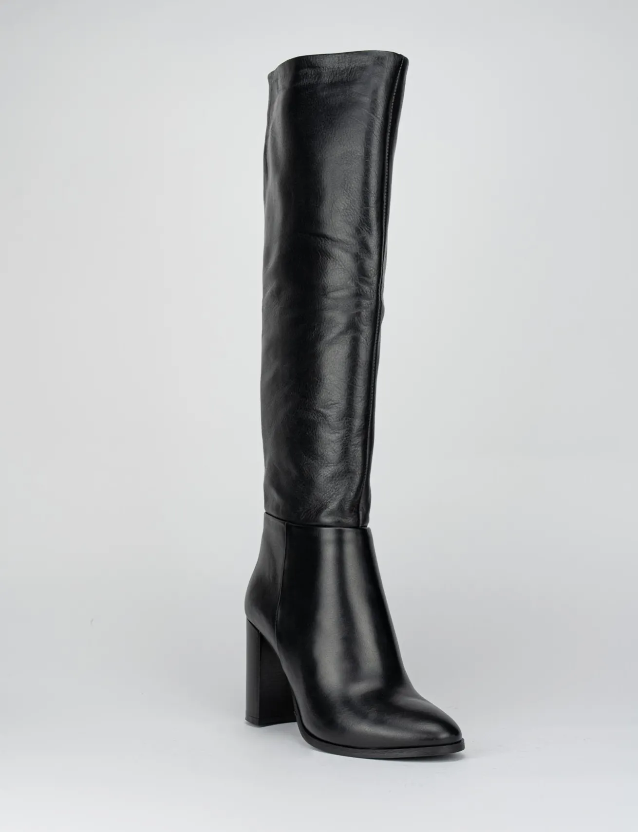 Stivale tacco 9 cm nero