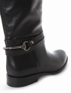 stivale tacco 2 cm nero