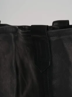 Stivale tacco 1 cm nero pelle