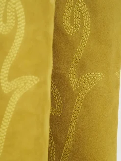 Stivale texano tacco 7 cm giallo camoscio