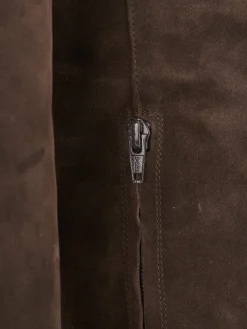 Stivale texano tacco 8cm testa camoscio