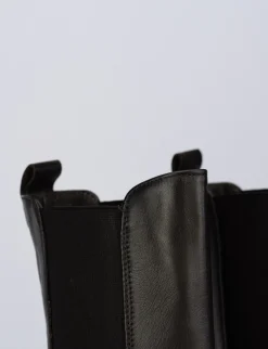 Stivale tronchetto tacco 2 cm testa pelle