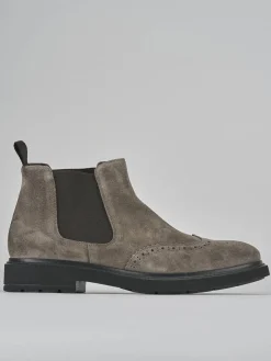 Stivaletti camoscio beige