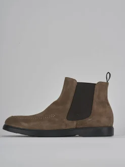 Stivaletti camoscio beige