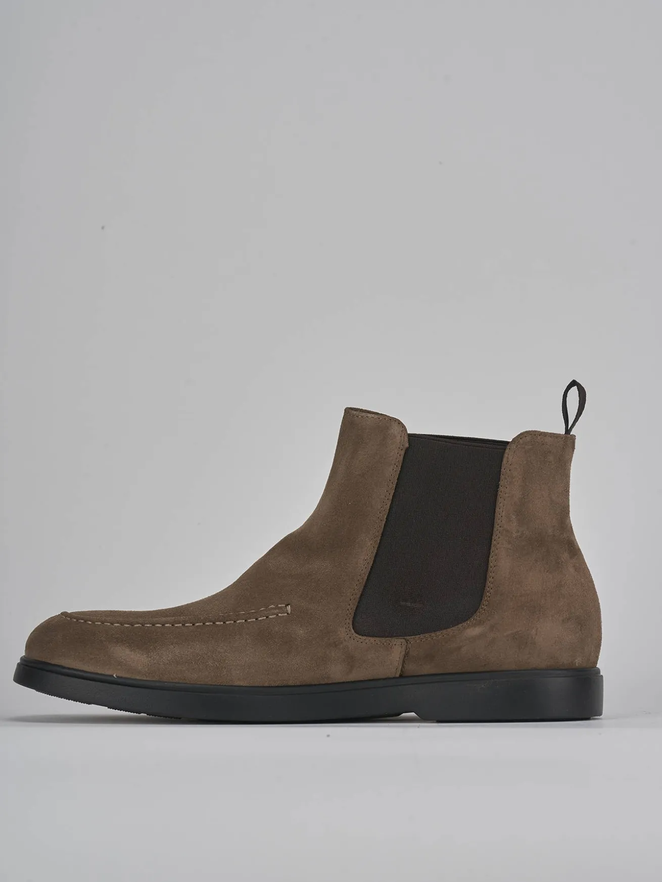 Stivaletti camoscio beige