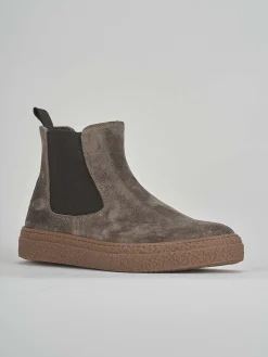 Stivaletti camoscio beige