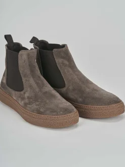 Stivaletti camoscio beige