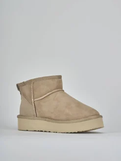 Stivaletti camoscio beige