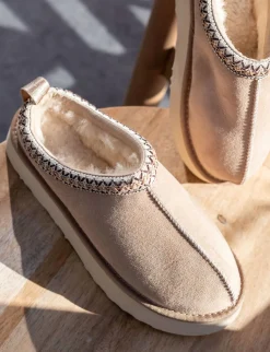 Stivaletti camoscio beige