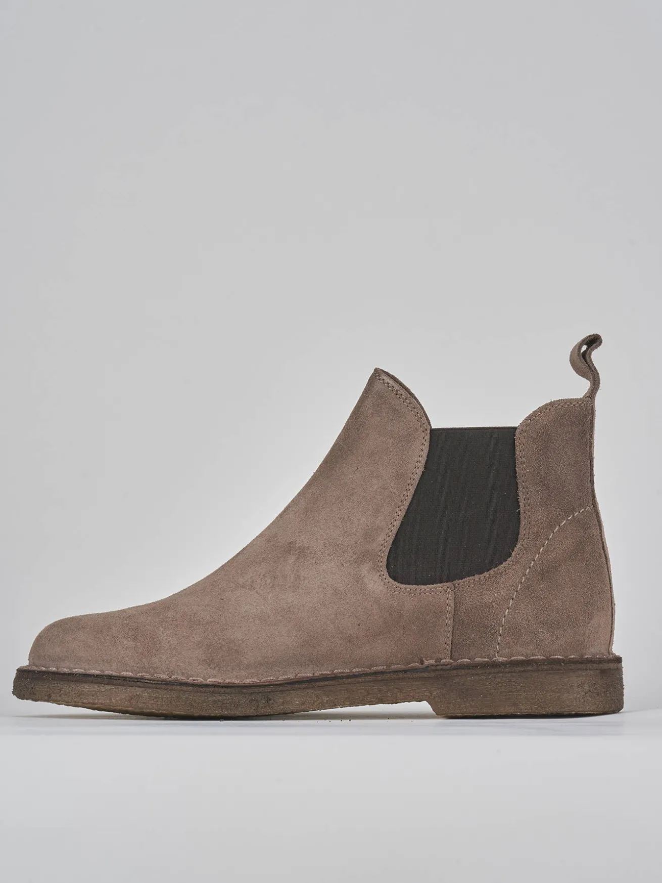 Stivaletti camoscio beige