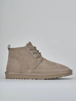 Stivaletti camoscio beige