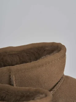 Stivaletti camoscio beige