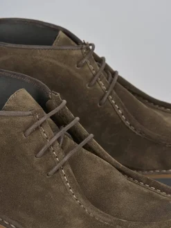 Stivaletti camoscio beige