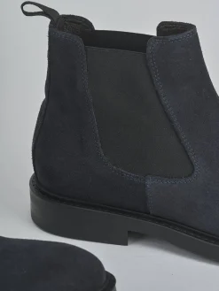 Stivaletti camoscio blu