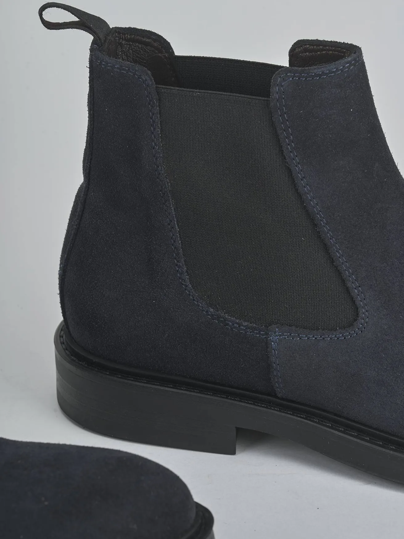 Stivaletti camoscio blu