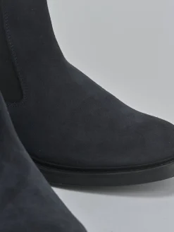 Stivaletti camoscio blu