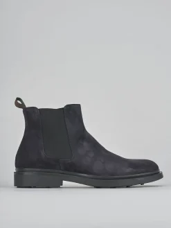 Stivaletti camoscio blu