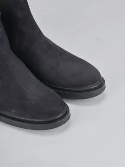 Stivaletti camoscio blu