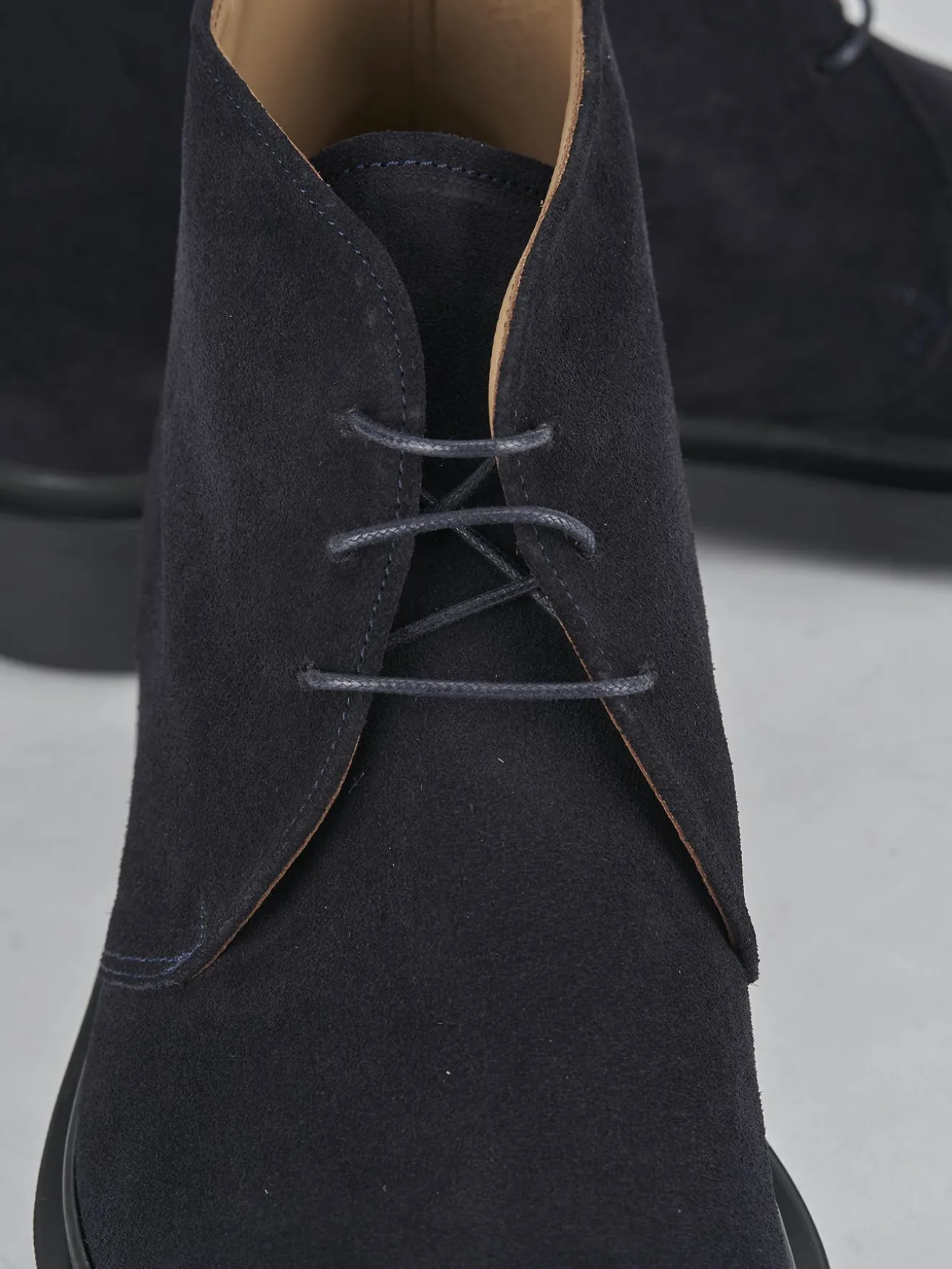 Stivaletti camoscio blu