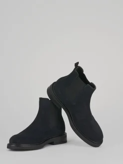 Stivaletti camoscio blu