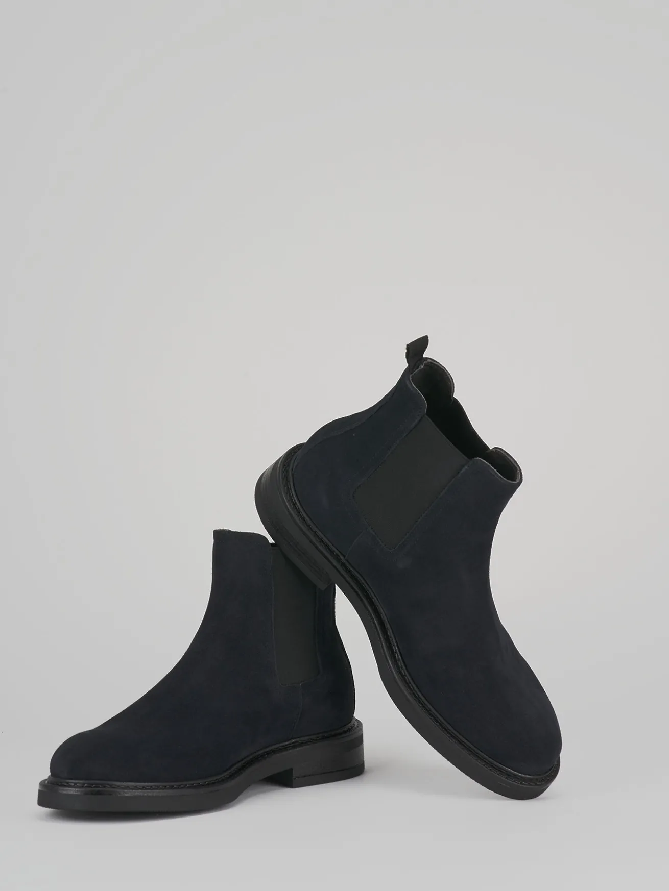 Stivaletti camoscio blu