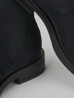 Stivaletti camoscio blu