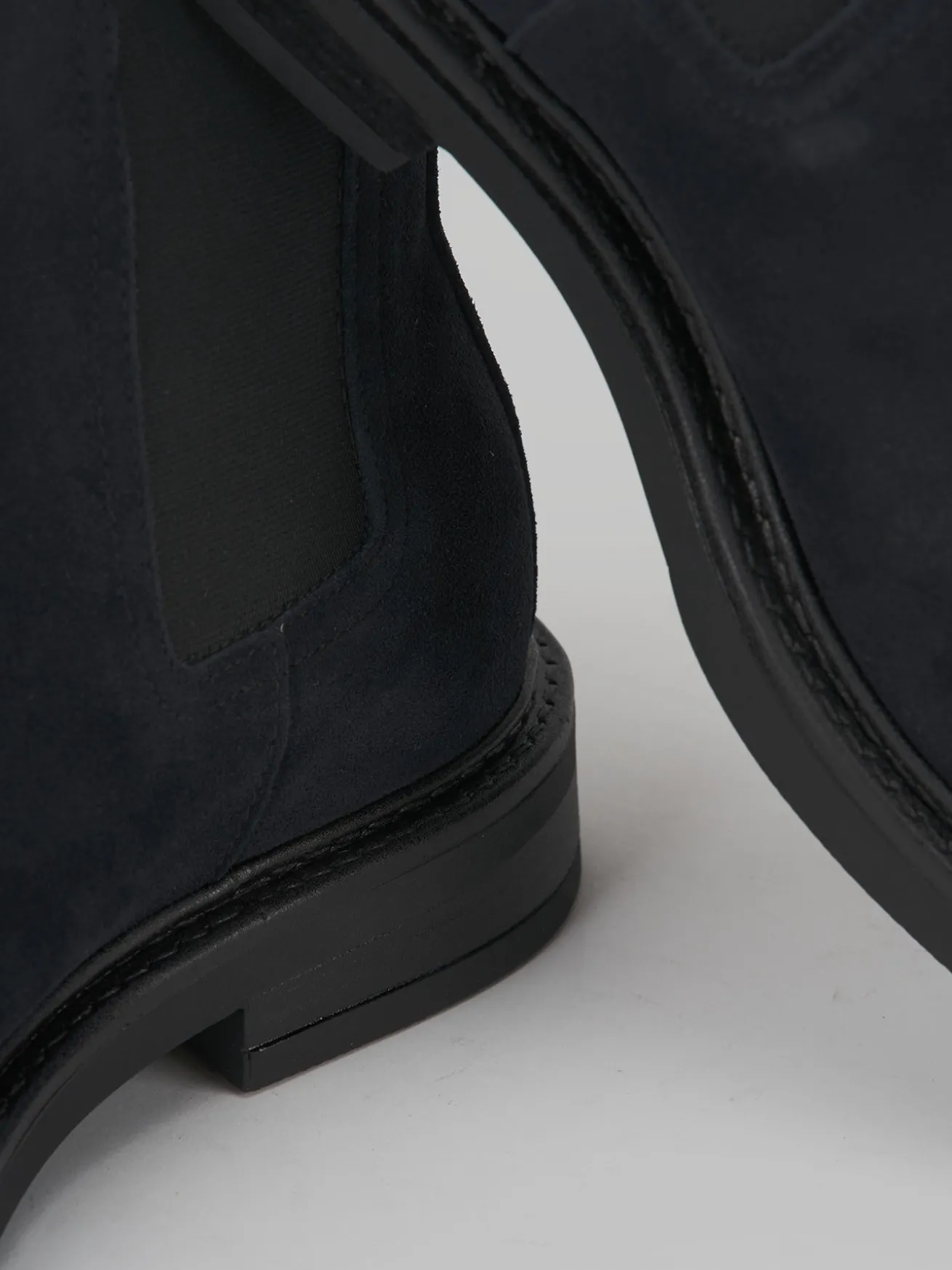 Stivaletti camoscio blu