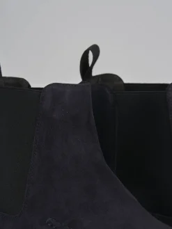 Stivaletti camoscio blu