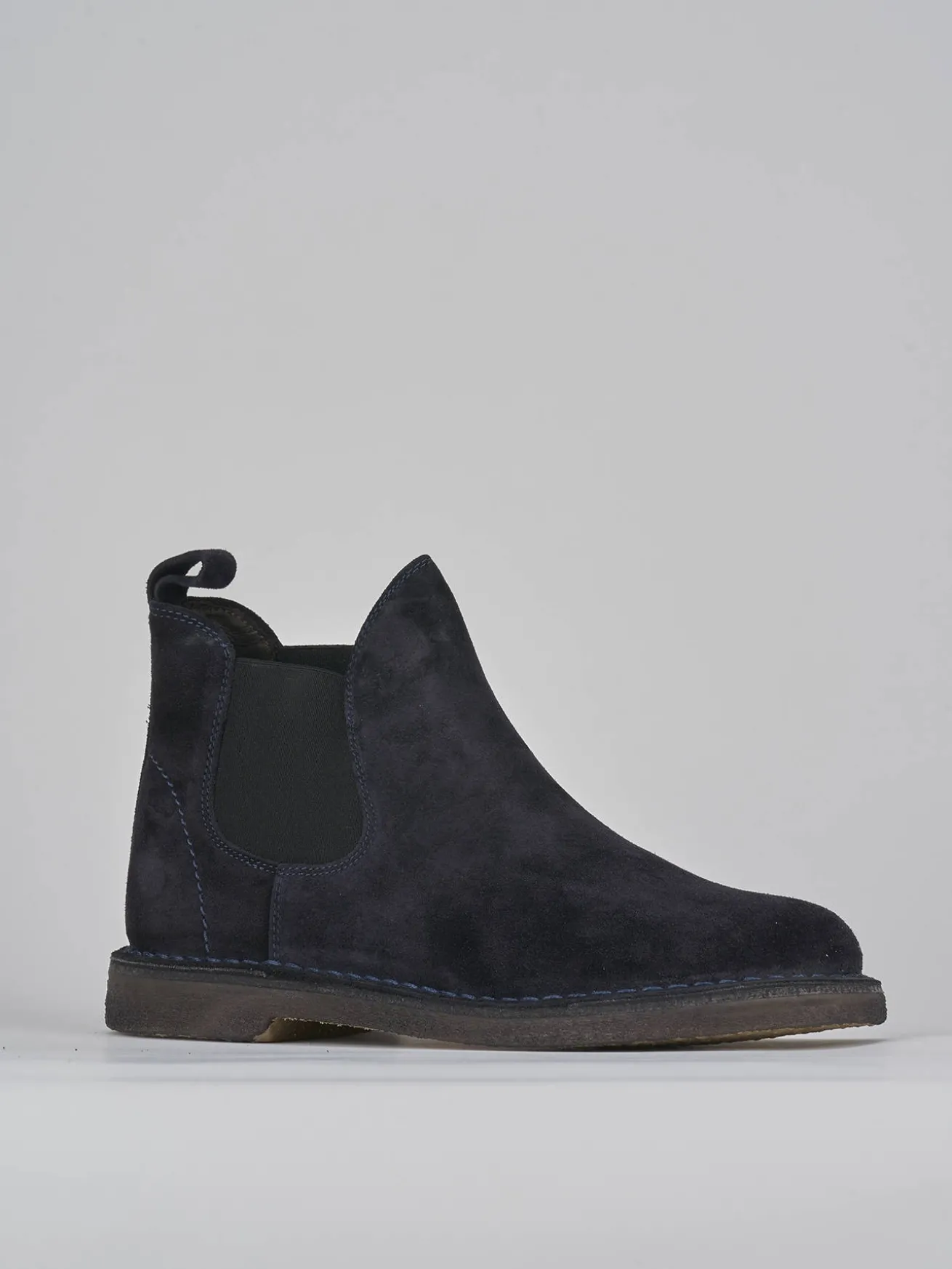 Stivaletti camoscio blu