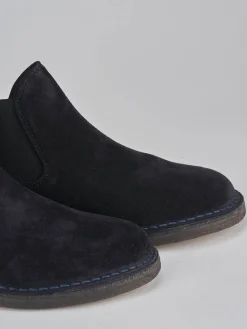 Stivaletti camoscio blu