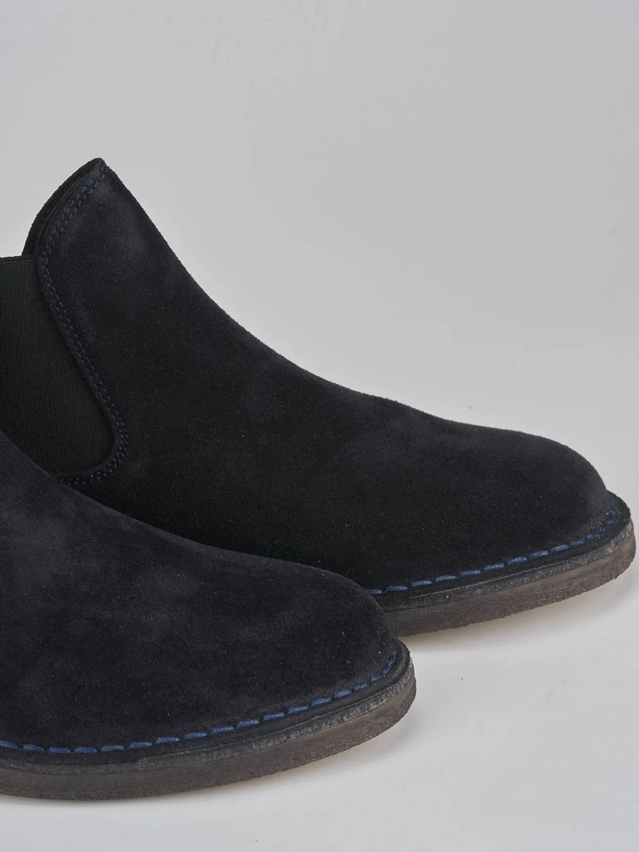 Stivaletti camoscio blu