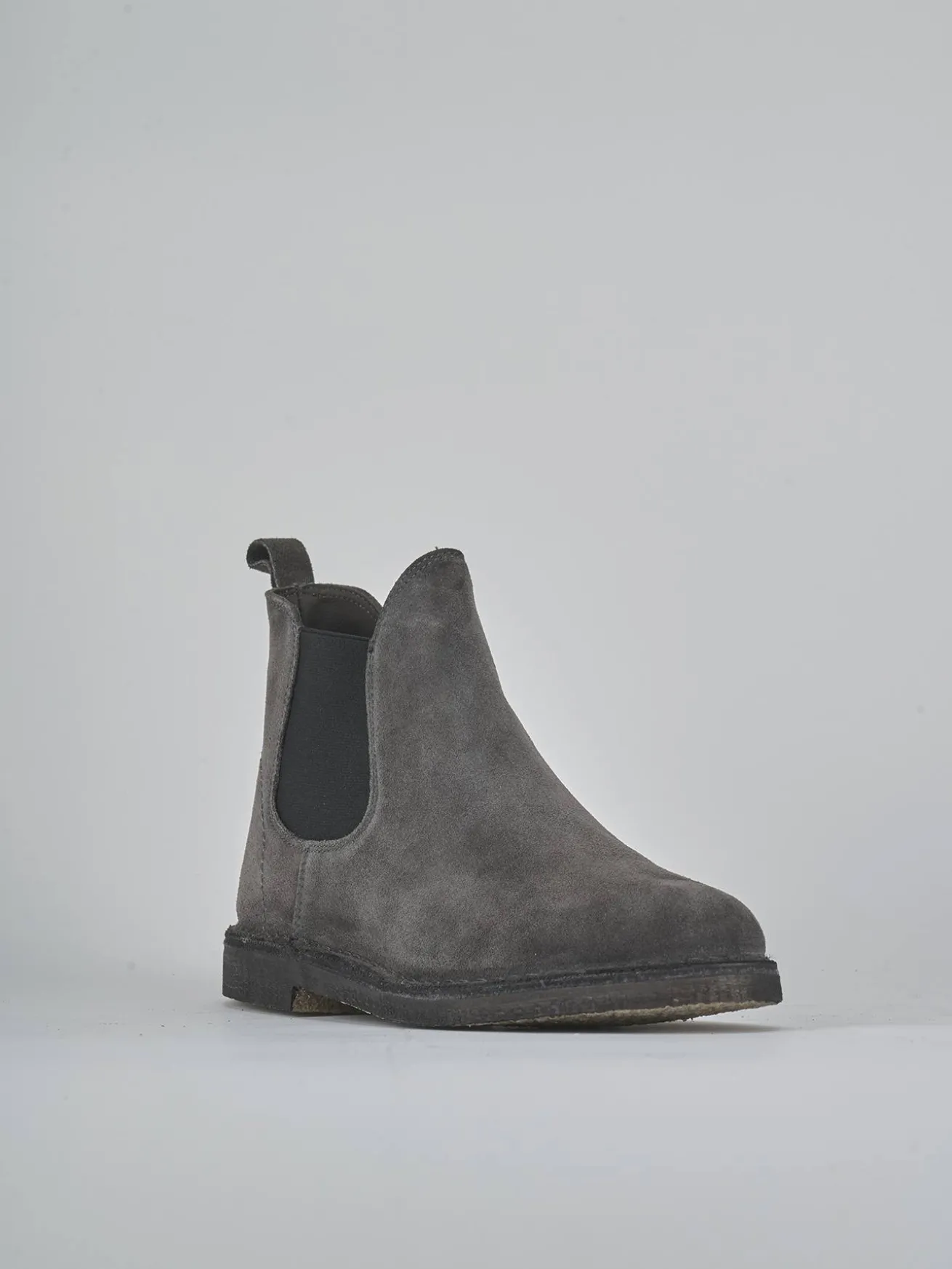 Stivaletti camoscio grigio