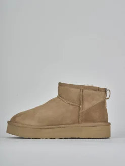 Stivaletti camoscio marrone