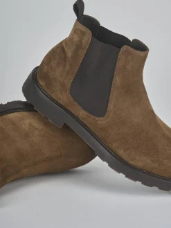 Stivaletti camoscio marrone