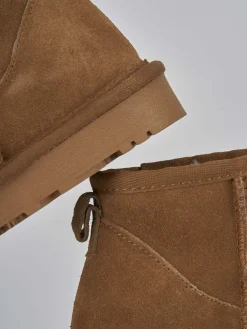 Stivaletti camoscio marrone