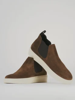 Stivaletti camoscio marrone