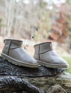 Stivaletti glitter beige