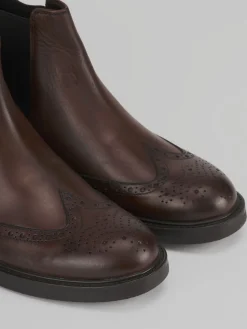 Stivaletti pelle marrone