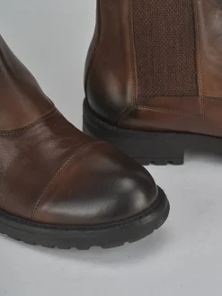 Stivaletti pelle marrone