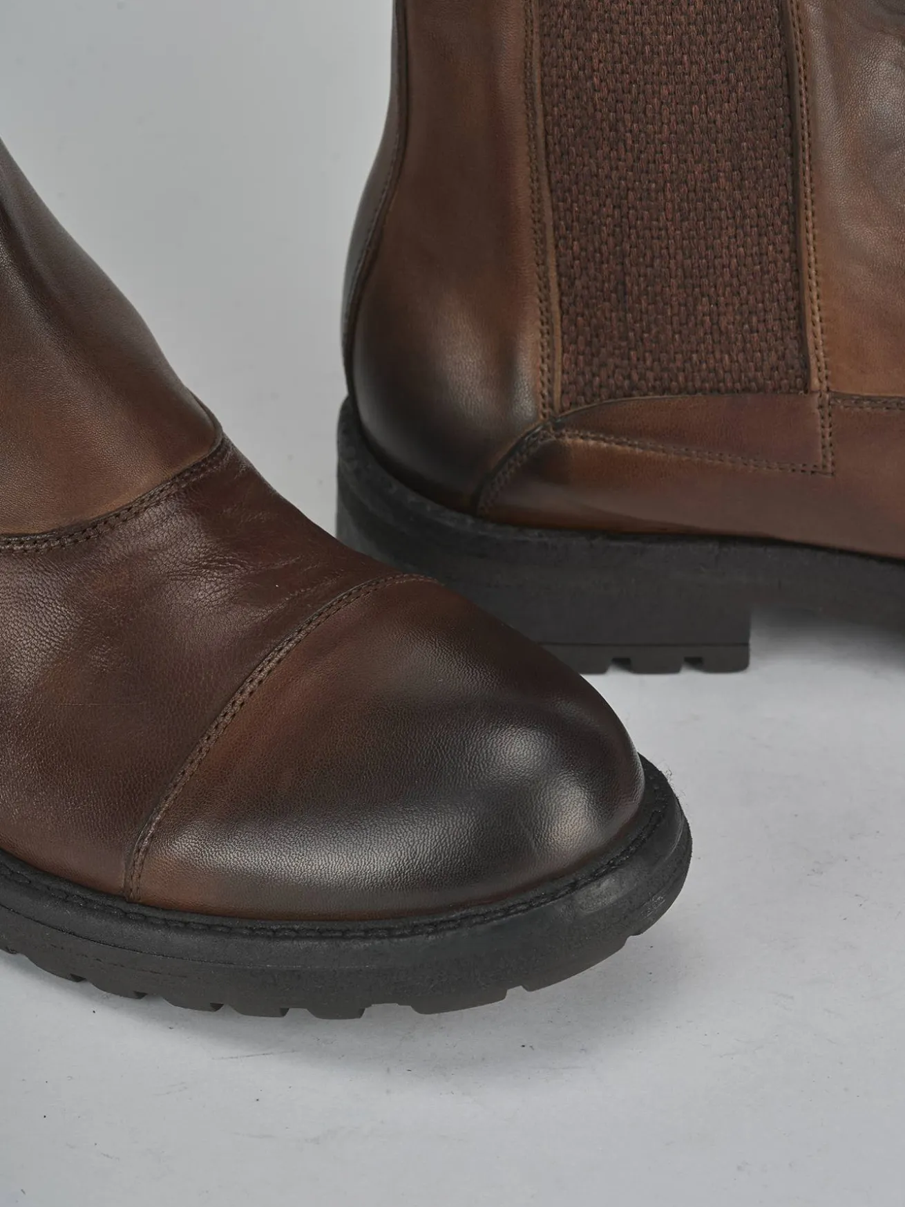 Stivaletti pelle marrone