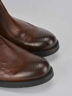 Stivaletti pelle marrone