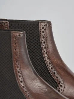 Stivaletti pelle marrone