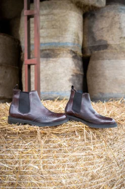 Stivaletti pelle marrone