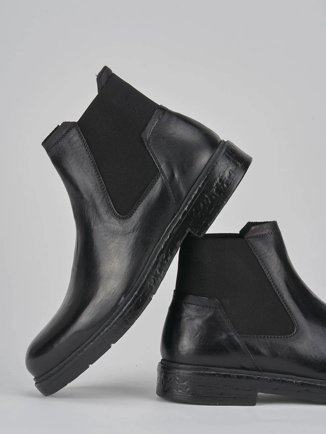 Stivaletti pelle nero