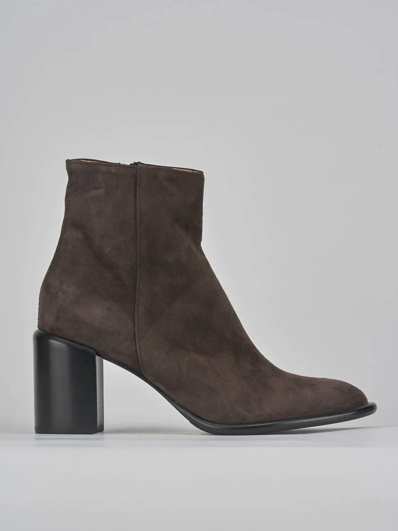 Stivaletti tacco 7cm camoscio testa