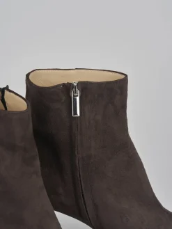 Stivaletti tacco 7cm camoscio testa