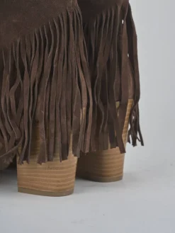 Stivaletti tacco 7cm camoscio testa