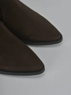 Stivaletti tacco 7cm camoscio testa