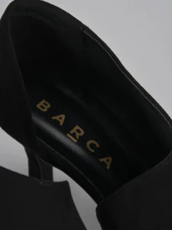 Stivaletti tacco 7cm camoscio nero