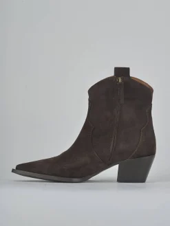 Stivaletti tacco 6cm camoscio testa